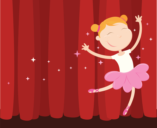 Bailarina en escenario